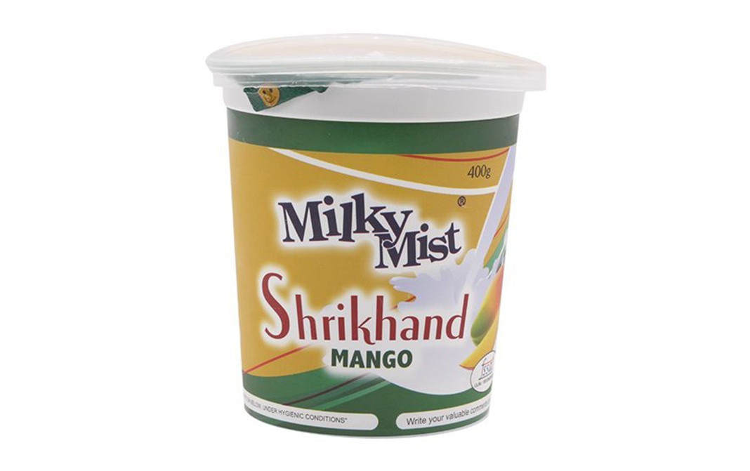 Milky Mist Shrikhand Mango    Pack  400 grams